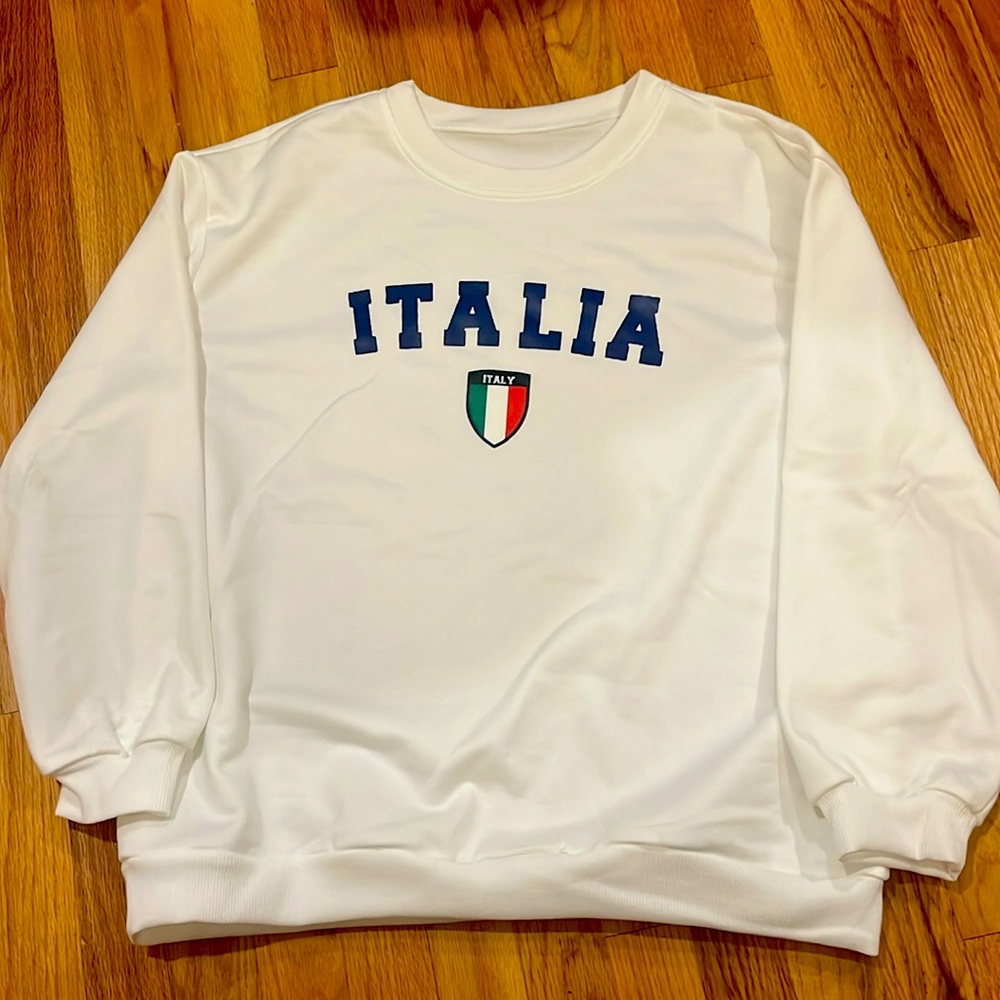 Italy Sweatshirt Polyester crew neck